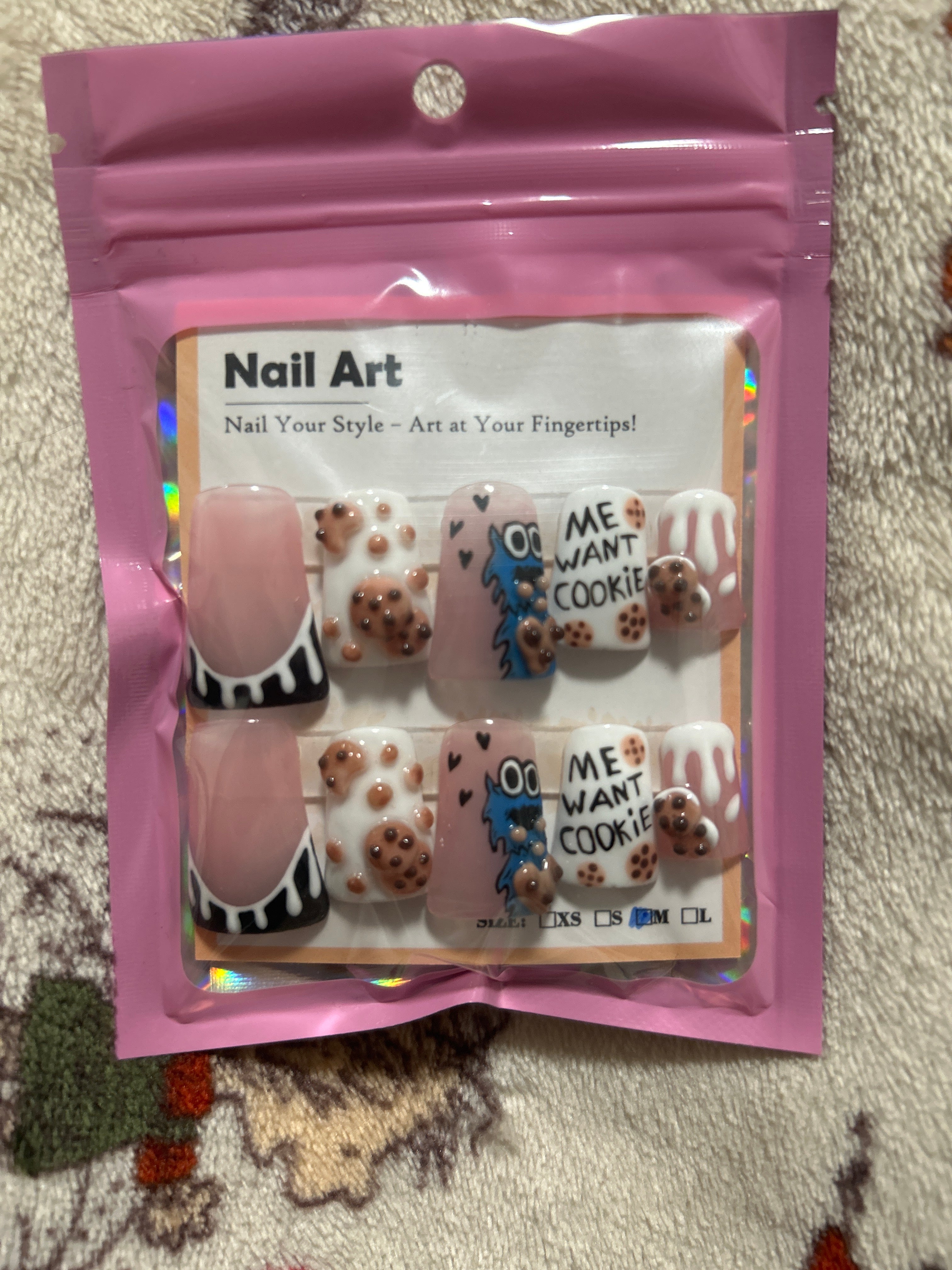 Cookie Monster press on